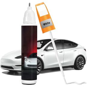 White Touch Up Paint For Cars, Car Paint Scratch Repair Kit With 2-In-1 Brush & Pen, Quick Dry Formula For Minor Automotive Scratch Repair, Universal Color Match For All Vehicles (0.8 Fl Oz)