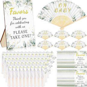 36Pcs Family Reunion Party Favors Fans with 1 Table Sign Wooden Handle Family Reunion Fans Handheld Remembering Our Roots Fans Family Tree Round Handheld Paper Fans Family Reunion Favors