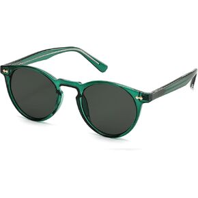 Small Retro Round Sunglasses for Women Men UV400 Protection Vintage Designer Trendy Frame