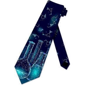 Three Rooker Chemistry Ties Mens Science Beakers Necktie