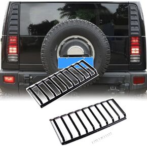 حارس غطاء ضوء الذيل يناسب 2003-2009 Hummer H2 ، أغطية مصباح ضوء فرامل الذيل ، مصباح مصباح الذيل ، تغطية إطار إطار إطار ، 2 كمبيوتر (الصلب الكربوني ، الأسود)