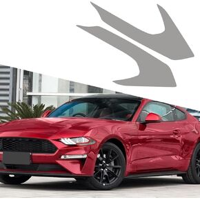 Compatible with 20% Dark Smoke Headlight Vinyl Tint Film Pre-Cut Overlay Wrap Cover Accessories for Ford Mustang 2018-2021