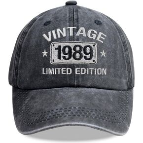 Vintage 1925-2005 Limited Edition Hats for Men Women, Personalized 20th-100th Birthday Gifts for Dad Mom Retirement