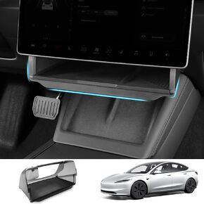Model Y / 3 Under Screen Storage Organizer for Tesla Accessories with Hidden Shelf for Center Console Organizer fit for Model Y 2020-2024 Model 3 2017-2023
