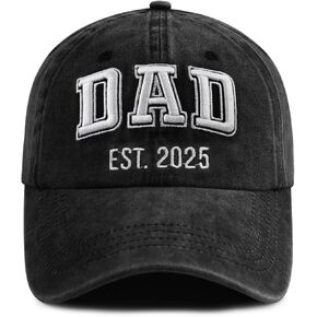 Shanvanke Funny Dad EST 2025 HAT للرجال ، القطن القابل للتعديل ثلاثية الأبعاد.