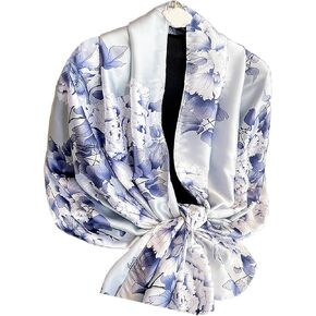 Dress Scarves Shawl Wraps Long Silky Scarf for Women Dressy Fashion Lightweight for Decorative Formal Evening