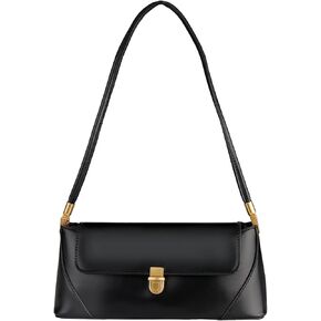 Women Shoulder Bags Vintage Leather Handbag Fashion Classic Small Purse Clutch Hobo Purse Retro Buckle Closure