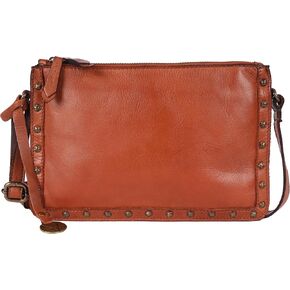 Genuine Italian Leather Boho Studded Crossbody Shoulder Bag - Stylish, Durable, & Perfect for Everyday Use for women