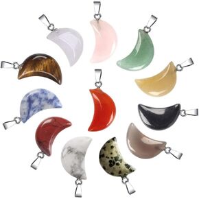 Wholesale Multi Natural Stone Charms Crystal Quartz Pendants Bulk Craft Supplies for Jewelry Making