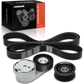 A-Premium Engine Serpentine Belt Drive Kit W/Telectioner & Idler Pulley متوافق مع Jeep Grand Cherokee 2016-2022 ، Grand Cherokee L 2021-2022 ، Grand Cherokee WK & Dodge Durango ، 3.6L