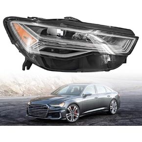 مجموعة الأمام LED متوافقة مع 2016-2018 Audi A6 S6 C7.5-مصابيح الأمامية الكاملة LED ، DRL Projector Non AFS & TMS-Right Side #4G0941034K