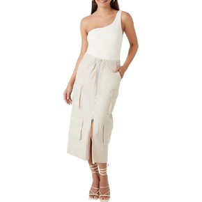 Forever 21 Women's Twill Cargo Maxi Skirt