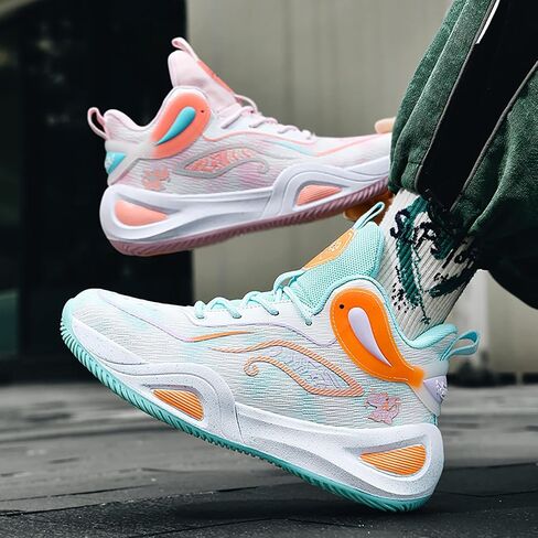 High Upper Basketball Shoes for Men Women Sneakers Fashion Breathable Sports Shoes Anti Slip in Saudi Arabia