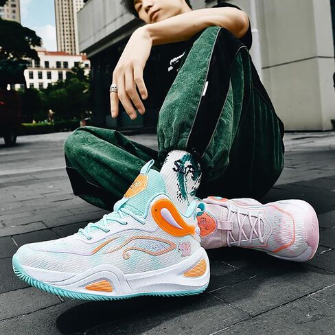 High Upper Basketball Shoes for Men Women Sneakers Fashion Breathable Sports Shoes Anti Slip in Saudi Arabia