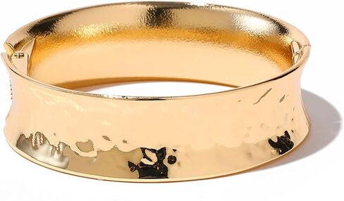 KOLODOGO Gold Bracelets for Women Hammered Wide Cuff Chunky Bracelets Open Cuff Irregular Bangles Adjustable Wrist Cuff Bracelets for Women in Saudi Arabia