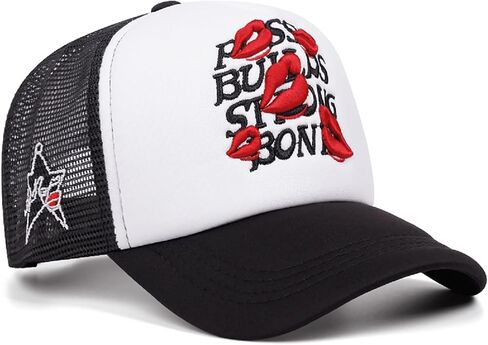 UMiCHOi Embroidery Trucker Hat Cute Dad Hat Mesh Lip Star Baseball Caps for Men Women Youth in Saudi Arabia