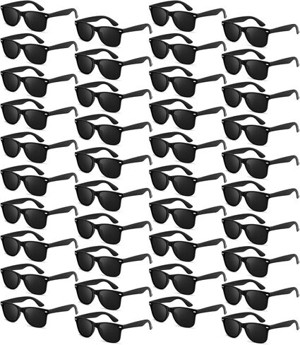 SUNOVELTIES 40 Pack Retro Style Sunglasses Bulk Classic Shades Wholesale Black White Eyewear Women/Men's Party Favors in Saudi Arabia