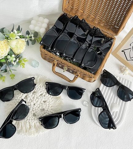 SUNOVELTIES 40 Pack Retro Style Sunglasses Bulk Classic Shades Wholesale Black White Eyewear Women/Men's Party Favors in Saudi Arabia