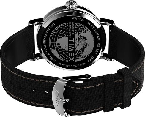 Timex Standard 3-hand-40mm Men Watch Tension | الإضاءة الخلفية Indiglo والأيدي المضيئة | حزام قابل للتعديل ودائم | 50 متر مقاومة للماء in Kuwait