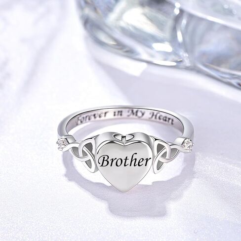 Heart Cremation Ring for Ashes: 925 Sterling Silver Forever in My Heart Carved Urn Keepake Rings Memorial Jewelry for Women Men in Kuwait