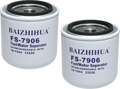 2 PCS Baizhihua 18-7944 مرشح فاصل مياه الوقود يناسب Marine Sierra الخارجي يحل الزئبق 35-802893T ، 35-802893Q01 ، 35-802893 ، ABA ، 35-807172 ، 35-60494-1 ، 35-809097 ، ABA ، ABA ، 18-7844 in Saudi Arabia