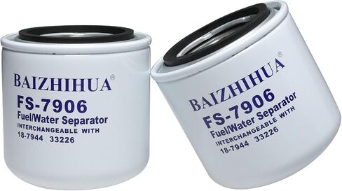 2 PCS Baizhihua 18-7944 مرشح فاصل مياه الوقود يناسب Marine Sierra الخارجي يحل الزئبق 35-802893T ، 35-802893Q01 ، 35-802893 ، ABA ، 35-807172 ، 35-60494-1 ، 35-809097 ، ABA ، ABA ، 18-7844 in Saudi Arabia