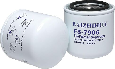 2 PCS Baizhihua 18-7944 مرشح فاصل مياه الوقود يناسب Marine Sierra الخارجي يحل الزئبق 35-802893T ، 35-802893Q01 ، 35-802893 ، ABA ، 35-807172 ، 35-60494-1 ، 35-809097 ، ABA ، ABA ، 18-7844 in Saudi Arabia