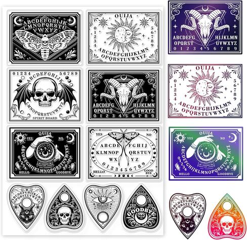 GLOBLELAND Halloween Potion Label Magic Clear Stamps Potion Label ماجيك ديكور شفاف طوابع سيليكون لصنع البطاقات وألبوم الصور ديكور الديكور وسكرابوكينغ DIY in Saudi Arabia