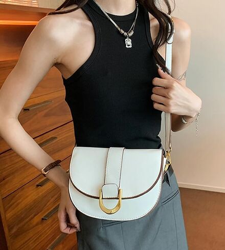 Women's Hobo Handbags Crossbody Bags Trendy Saddle Purse Vegan Leather Slouchy Shoulder Handbags Underarm Bag in Saudi Arabia