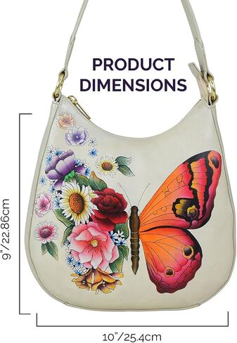 Anuschka Women's Original Hand-Painted Genuine Leather Large Hobo in Kuwait
