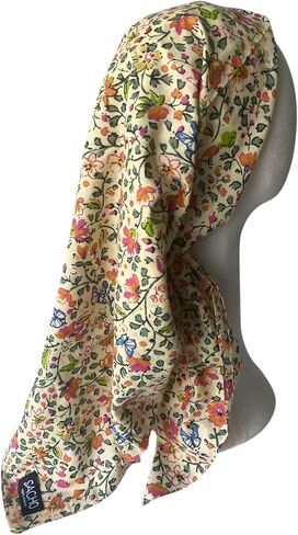 Sacho Cotton Tichel, Square Cotton Head Scarf for Women, Lightweight Head Covering, Summer Shawl, Large Bandanas in Kuwait