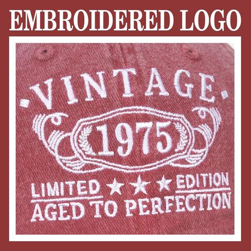 Birthday Gifts for Men Women, Personalized 18th/21st/25th/30th/40th/50th ...90th Birthday Ideas Gift, Vintage Baseball Hat in Saudi Arabia