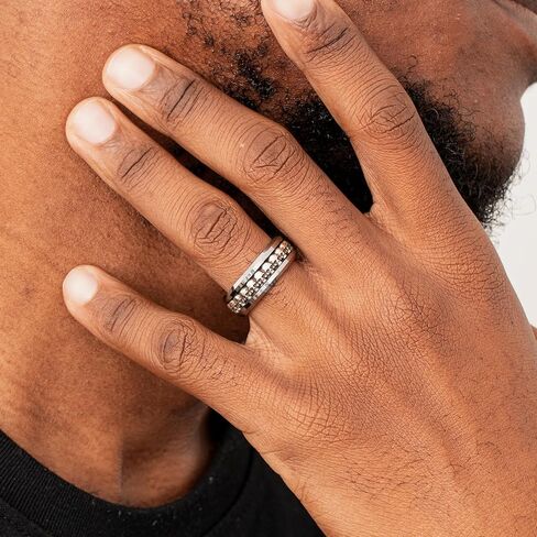 NUNCAD خواتم رجالي 925 فضة الجمجمة البطانة 8 مللي متر القوطية شيطان الجمجمة رئيس حلقة كربيد التنغستن الفايكنج مجوهرات هدية الراحة تناسب حجم 8-11 in Kuwait