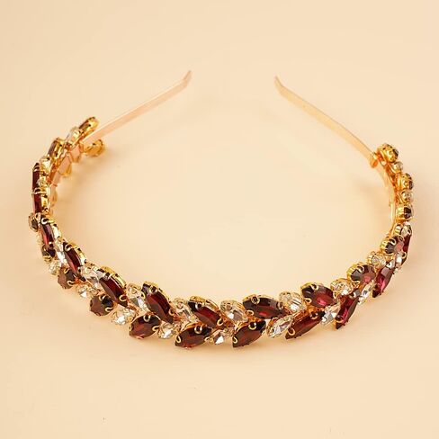 النساء الزفاف Tiaras و Crowns الكريستال الزفاف عصابة الدمعة الدمعة الكريستال راينستون الإكسسوارات شعر الزفاف الكريستال in Kuwait