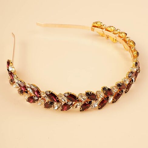 النساء الزفاف Tiaras و Crowns الكريستال الزفاف عصابة الدمعة الدمعة الكريستال راينستون الإكسسوارات شعر الزفاف الكريستال in Kuwait