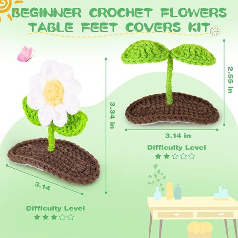 Crochetta Crochet Kit for Beginners, Crochet Starter Kit w Step-by-Step Video Tutorials, Beginner Crochet Kit for Adults Kids Women Men Complete Kit Included (Toilet Paper Buddies) in Saudi Arabia