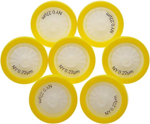 مرشحات حقنة PTFE بقطر 25 مم وحجم المسام 0.45um (10 عبوات) in Kuwait