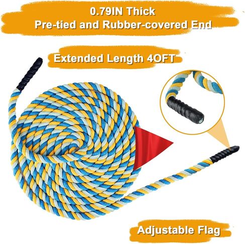 20FT Field Day Tug of War Rope for Kids and Adults, Outdoor Lawn Yard Family Birthday Party Games, Outside Backyard Camping Picnic Games, Backyard Carnival Games Fun for Team Building Activities in Saudi Arabia