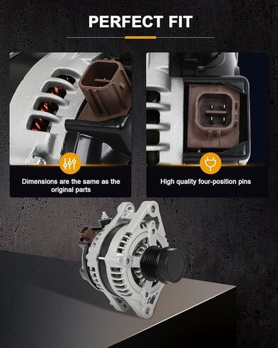ROADFAR Alternator Compatible for for Toyota for RAV4 3.5L 2006 2007 2008, Replace 11323 in Kuwait