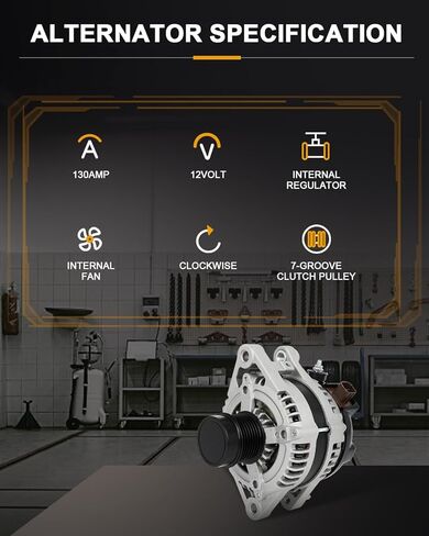 ROADFAR Alternator Compatible for for Toyota for RAV4 3.5L 2006 2007 2008, Replace 11323 in Kuwait