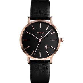 ساعات CakCity Fashion Simple للنساء - ساعة كلاسيكية تناظرية مقاومة للماء للنساء مع تاريخ كوارتز كاجوال للجنسين ساعة معصم للسيدات بسوار شبكي من الفولاذ المقاوم للصدأ in Kuwait