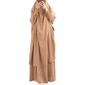 ODIZLI قفطان نسائي كامل الطول كم طويل دبي ملابس إسلامية متواضعة فستان ماكسي غير رسمي ثوب مسائي + حجاب in Kuwait
