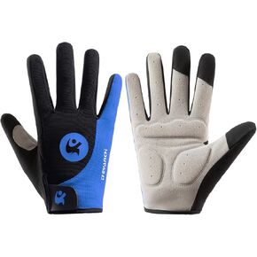 Full Finger Cycling Gloves Mountain Bike Gloves, Racing Gloves MTB Gloves Dirt Bike Gloves Cycling Gloves for Men Bicycle Gloves Men, Full Finger Workout Gloves Men