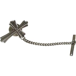 Kiola Designs Intricately Detailed Religious Cross Tie Tack