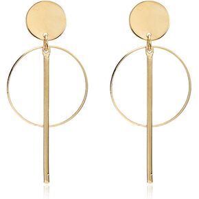 Geometric Triangle Earring Metal Simple Drop Dangle Earring Plating Gold Black Bohemian Dangling Costume Earring For Women Girl Bar Party Fashion Jewelry