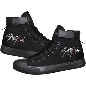 KPOP StrayKids Merch Shoes Sneakers Bang Chan Lee Know ChangBin Han I.N Felix HyunJin Seungmin Hiphop High-Top Canvas Shoes