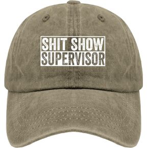 Shit Show Supervisor Golf Hat Travel Hat Pigment Black Hiking Hat Women Gifts for Men Summer Cap in Saudi Arabia