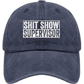 قبعة جولف مشرفة من Shit Show، قبعة سفر، قبعة سوداء للمشي لمسافات طويلة، هدايا للنساء، قبعة صيفية للرجال