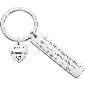 bobauna Bonus Grandpa Keychain Papa Papaw Gift Family Isn't Always About Blood You Came Into My Life And Made Better