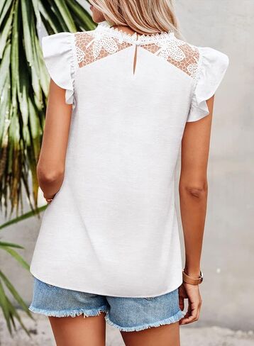 بلوزات صيفية كاجوال بأكمام قصيرة وكشكشة للسيدات من DOROSE in Kuwait